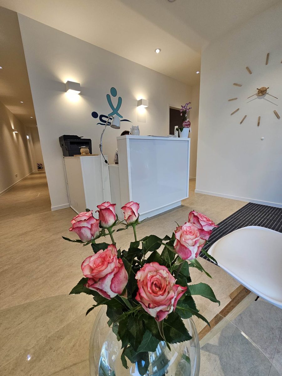 Empfang mit Blumen